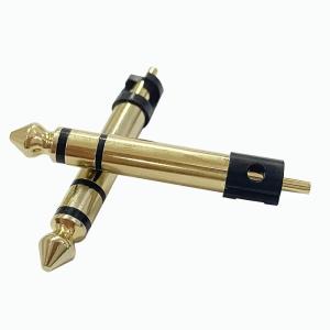 Wholesale Gold Plated 6.35mm Stereo 3 Poles Stereo Audio Male Connector Audio Microphone Plug For Headphone from china suppliers