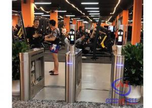 China qr code door access control sport turnstile temperature rfid multiple face recognition for gym entry on sale