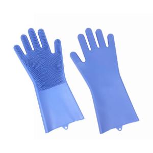 Wholesale 2018 high quality durable soft best seller in amazon customized accessory kitchen household silicone washing rubber gloves from china suppliers