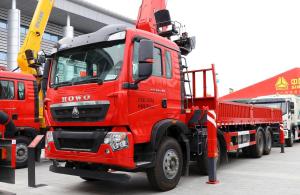 Wholesale 8x4 Truck Crane Mounted Chinese Brand Howo 350hp Weichai Engine XCMG Arm Strong Power from china suppliers