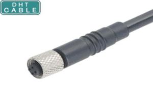 Wholesale M5 Female Mold Type Outdoor Waterproof Cable With 3 Pin / 4 Pin Connector from china suppliers