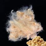 Natural Color 1.5D 51mm Soybean Fiber For Textile Filling Pillows