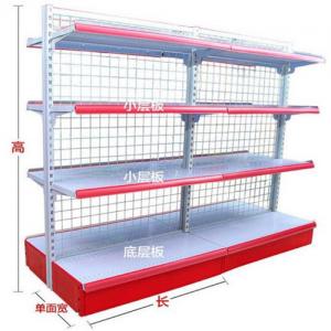 China Double Sided Wire Mesh Panel Store Shelf / White Storage Baskets SGS ISO on sale