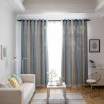 Luxury Linen Cotton Textile Polyester Curtain Fabric Soft Breathable