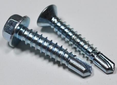 Stainless Steel Flat Head Self Tapping Screws Six Lobe Self Drilling Wing TEK