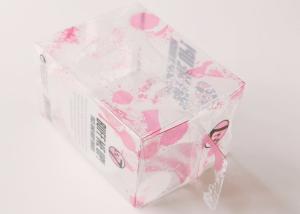 Wholesale Fancy Pink Printed Small Pink Storage Boxes Plastic Cosmetic Packaging With Hanger 4 X 4 from china suppliers