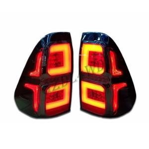 Wholesale 2019 Toyota Hilux Revo Rocco LED Smoked Black Tail Lights Hilux Accessories from china suppliers