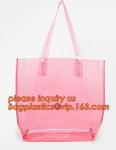 Large Clear Tote Bags PVC Beach Lash Package Tote Shoulder Bag with Interior