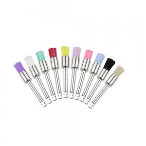 China Flat Headed Color Dental Polishing Kit Brush Disposable For Teeth Polishing on sale