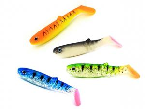 China Soft T Tail Monnow Lures PVC Bionic Fake Bait Fishing 16 Colors 8CM 6g on sale