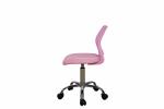 Fabric Seat Armless Office Chairs Mid Back , Adjustable Height Kids Computer