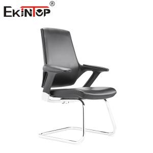 Wholesale Black Leather Material Office Chair With Metal Frame In Commercial Style from china suppliers