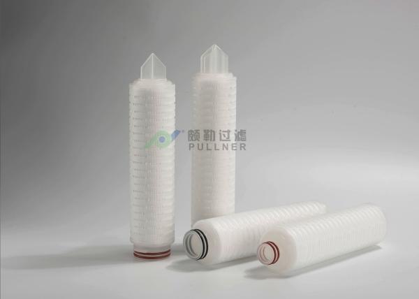 0.22 Micron PP / Polyester / Glass Fiber Pleated Filter Cartridge For RO
