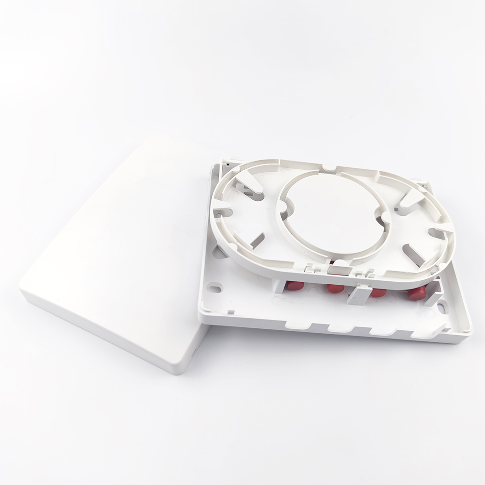 FC/UPC Plastic Fiber Optic Faceplate Socket Panel Used for Indoor Network FTTH 4 Cores
