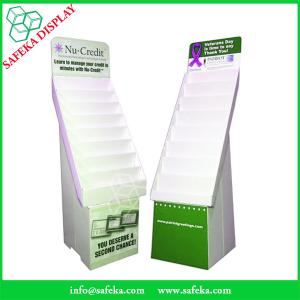 Wholesale China Manufacturer Paper material cardboard stands corrugated flooring display rack with tiers for greeting card from china suppliers