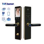 Tuya Peephole Digital Apartment Smart Door Lock Fingerprint Card Code Access