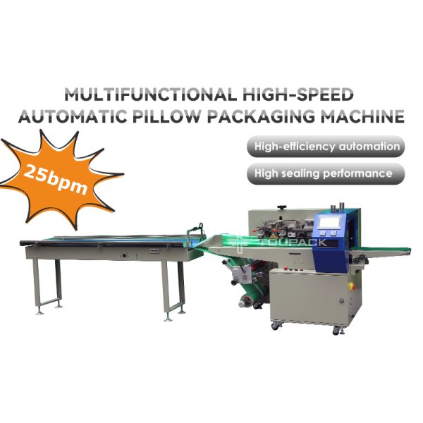 Fully Automatic Horizontal Packaging Machine, Bread PE Film PVC Film Pillow Packaging Machine