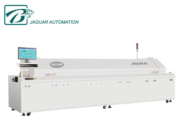 8 Heating Zones Reflow Soldering Machine PLC Controlling For Led Production Line