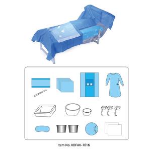 China Hospital Material Disposable Sterile Dressing Packs With Gloves on sale