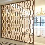 Rose Gold Stainless Steel Perforated Panels Stair For Railing/Balustrade/Balcony