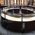 Retail Shop Rose Gold OEM Jewelry Showcase Display