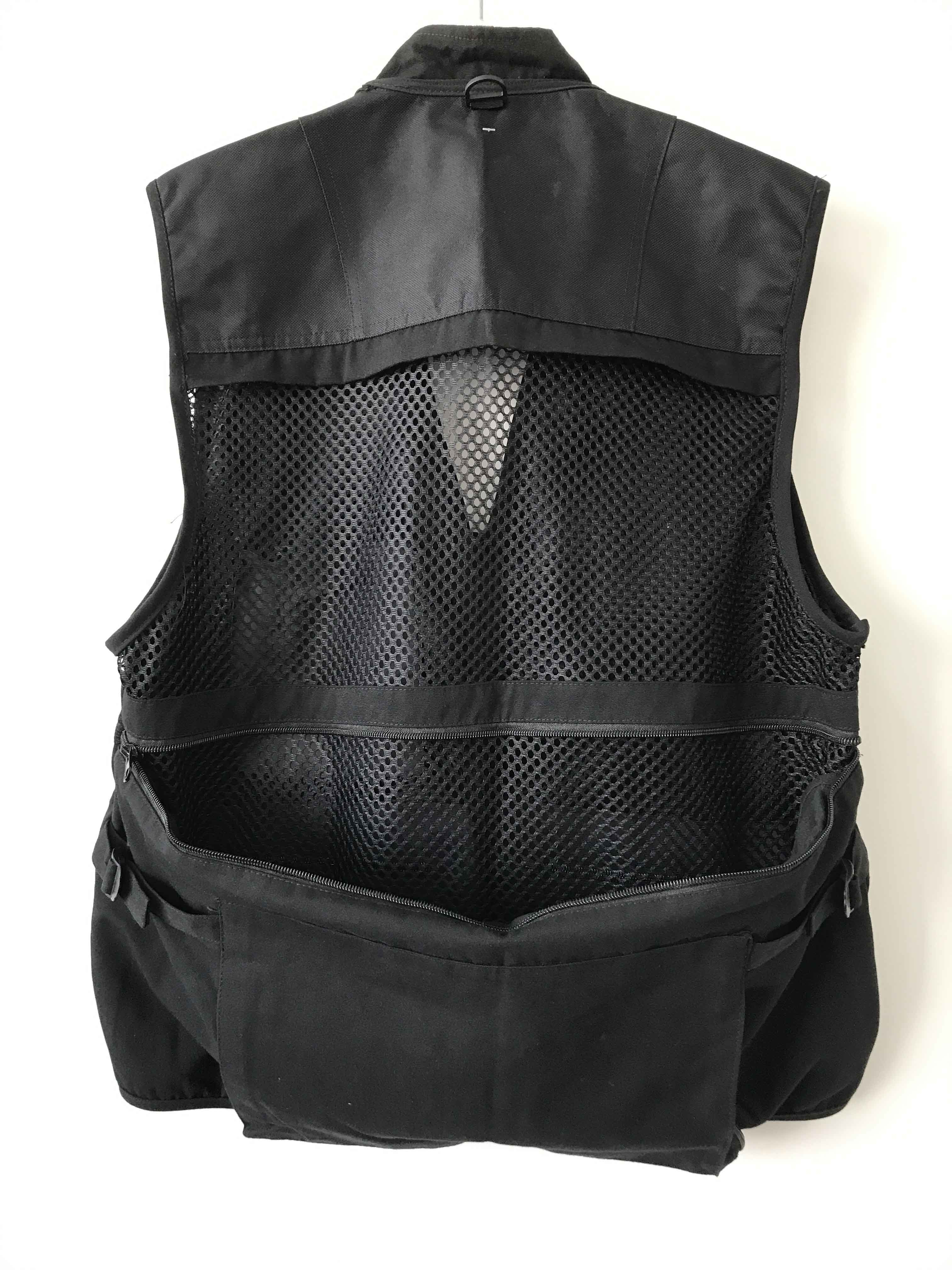 vest, photography vest, mens vest 037 in T/C 65/35 fabric, black color, fishing vest, casual vest
