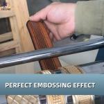 Hot selling leather belt rolling embossing machine