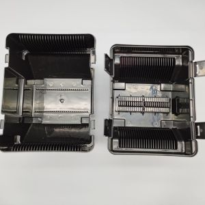 8 Inch Black Wafer Shipping Box 25 Slots ESD PP Material Eco Friendly