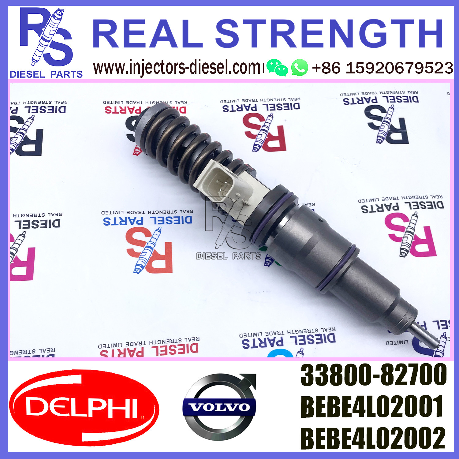 V-O-L-V Diesel Fuel Injector 33800-82700 BEBE4L02001 63229475 BEBE4L02002 BEBE4L02102 E3.5 for HYUNDAI H ENGINE