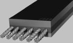 Anti Tear ST1000 Wire Rope Conveyor Belt Flame Retardant High Temperature