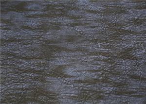 Wholesale Pearlied Blue PU Leather Faux Leather , Printed Leather Fabric For Jacket from china suppliers
