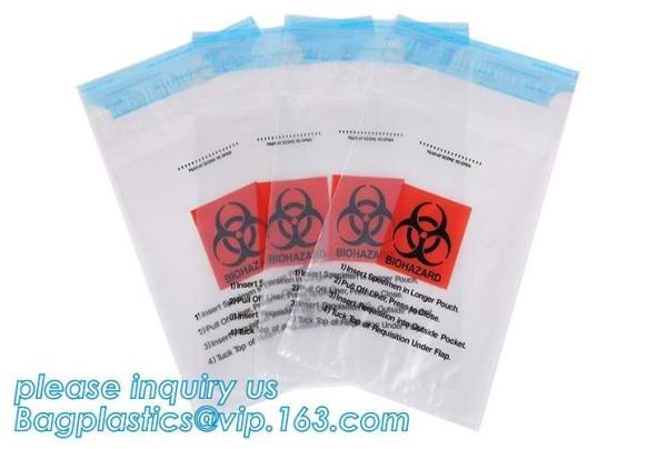 Medical Biohazard Bag/self sealed biohazard waste bag, Medical Disposable
