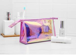 Wholesale Portable laser TPU web celebrity ins style cosmetics storage bag simple transparent carry-on makeup bags from china suppliers