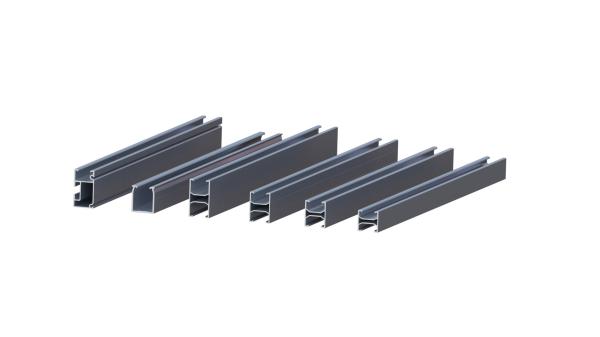 Natural Photovoltaic Aluminium Solar Panel Mounting Rails AL6005 Metal Roof