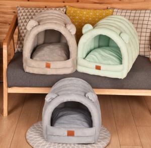 Wholesale Soft Plush Premium Cotton No Deformation Cave Bed Cat from china suppliers