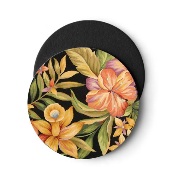 3D Lenticular Placemats Cork Backed Heat Resistant EVA / Cork Coaster PET 0.6mm