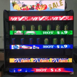 Wholesale Supermarket Indoor Led Liquor Bottle Display Shelf Easy Contrl Vivid Color LED Shelftaker from china suppliers