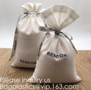 Wholesale Double Canvas Drawstring Bag Cotton Pouch Gift Sachet Bags Muslin Bag Reusable Tea Bag,Organic Cotton Reusable Produce B from china suppliers
