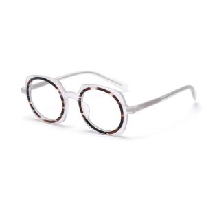 Wholesale Round Upscale Acetate Frame Glasses Retro Men Women Fashionable Computer Glasses from china suppliers
