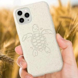 Wholesale 100% Biodegradable Mobile Protector Cover Case 1.8mm Engraved Wood Bamboo Fiber from china suppliers