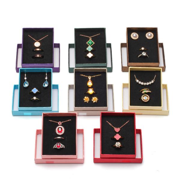 Customized Size Hanhong Logo Cardboard Paper Gift Jewelry Box Drawer Presentatio