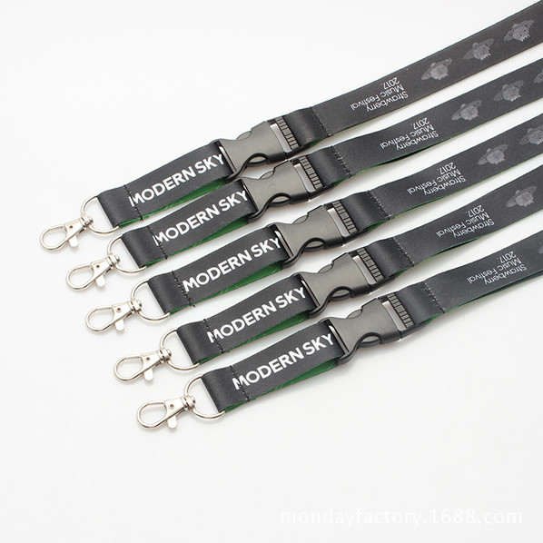 1" Wide Double-Layered Woven-In Lanyard, Cheap custom lanyards for giveaways and trade shows.