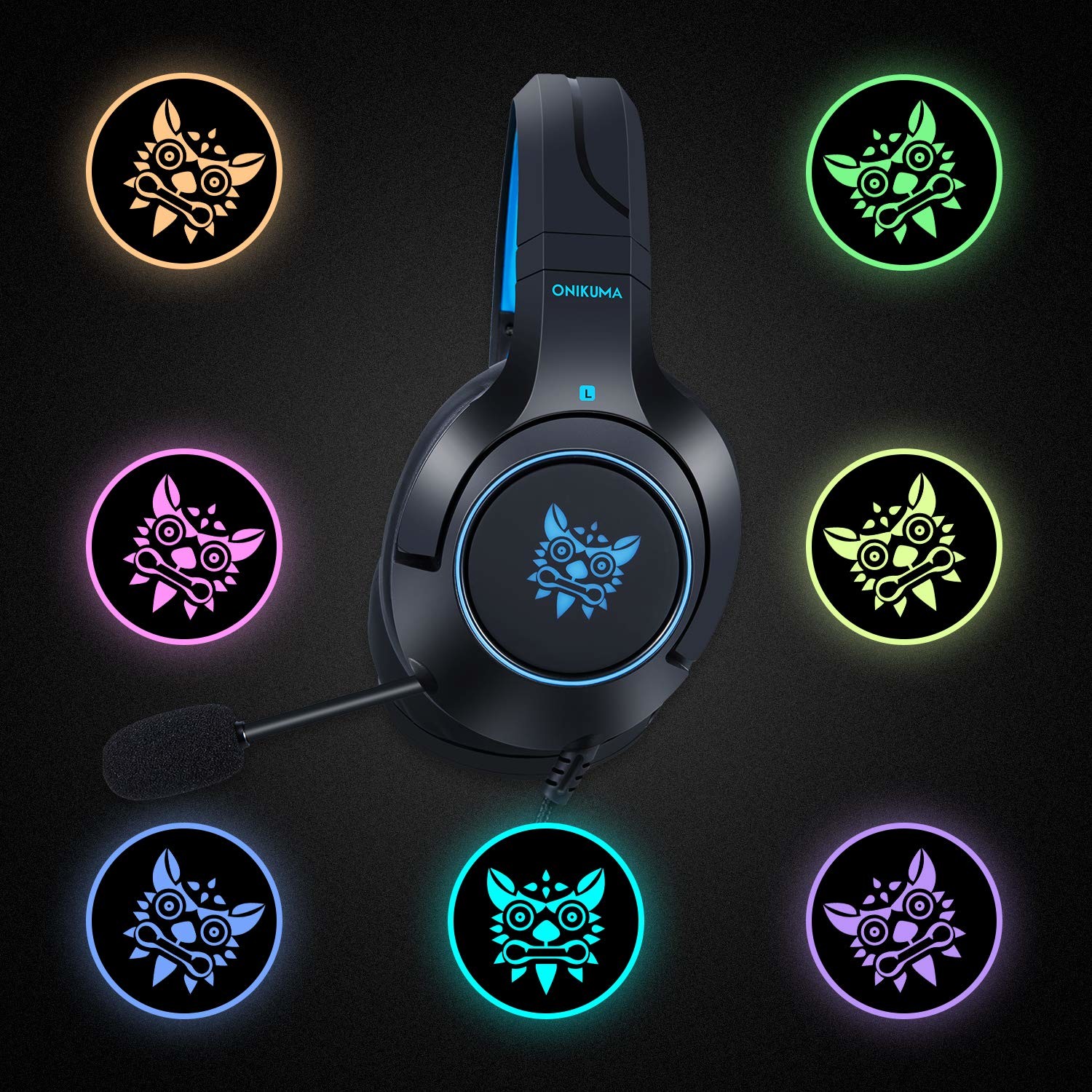 2.2m Onikuma K9 Gaming Headset with Microphone