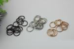 Super cheap bag making accessories light gold small metal wire iron buckles