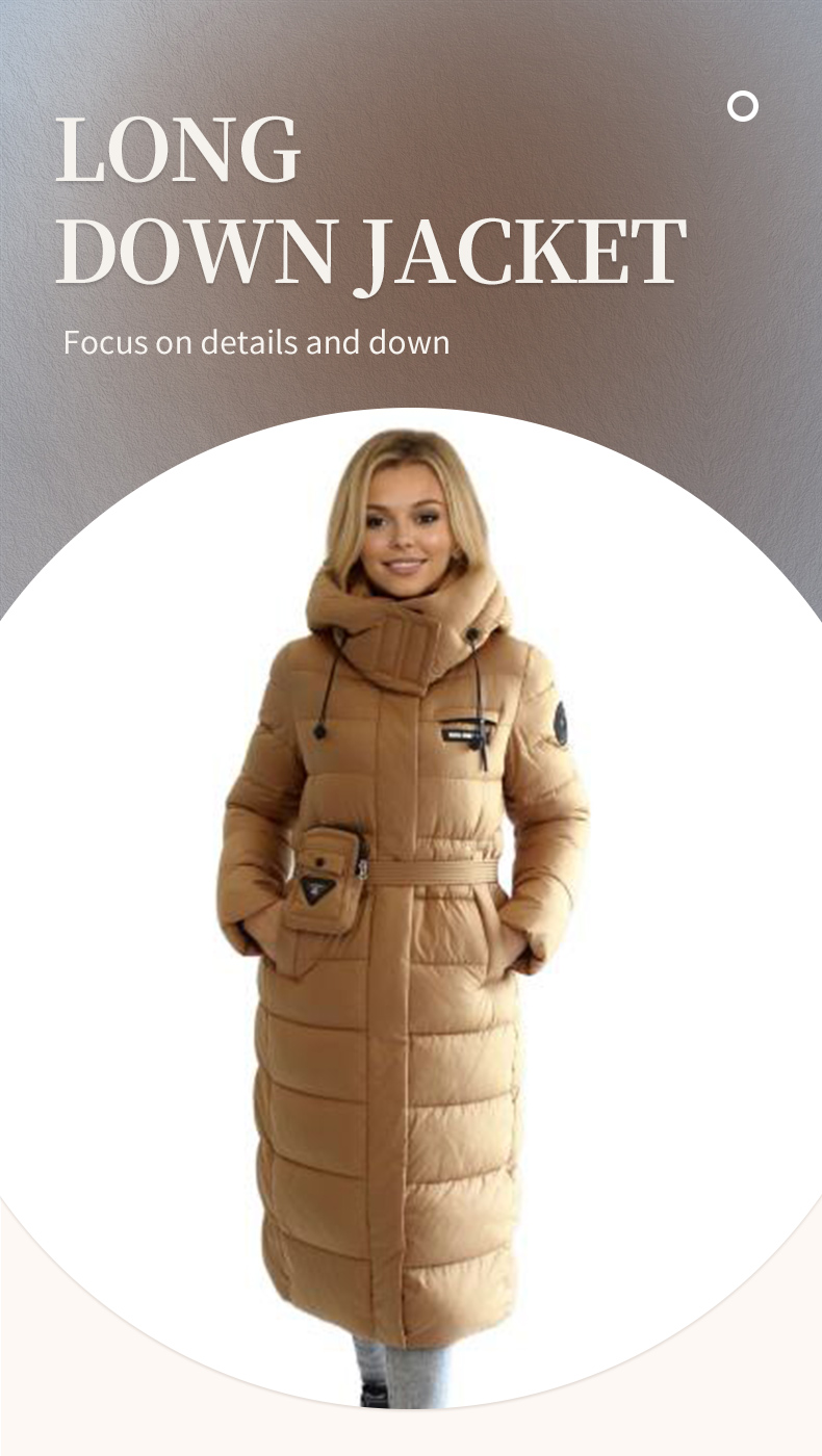 FODARLLOY 2022 wholesale ladies warm hooded cotton-padded clothes slim long down winter jackets women coats