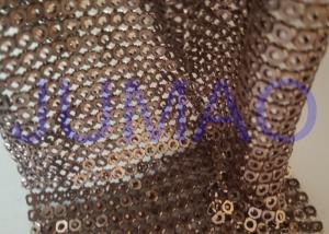 Wholesale Brown Hollow 4 Mm Metal Sequin Fabric Cloth For Interior Or Exterior Drape from china suppliers