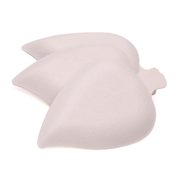 Disposable biodegradable leaf shape mini sugarcane DIY bagasse paper salad plate