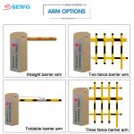 3m Arm Length Yellow Straight Barrier Gate , RFID Electronic Boom Barrier