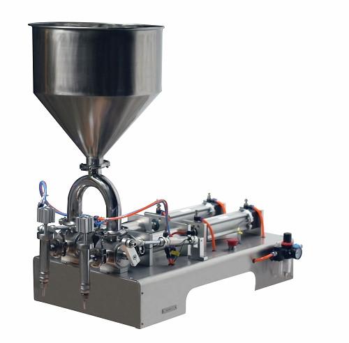 220V Double heads Semi Automatic Cream Filling Machine for cosmetic paste