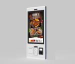 32 Inch Desktop Self Service Food Ordering Payment Kiosks With Thermal Printer